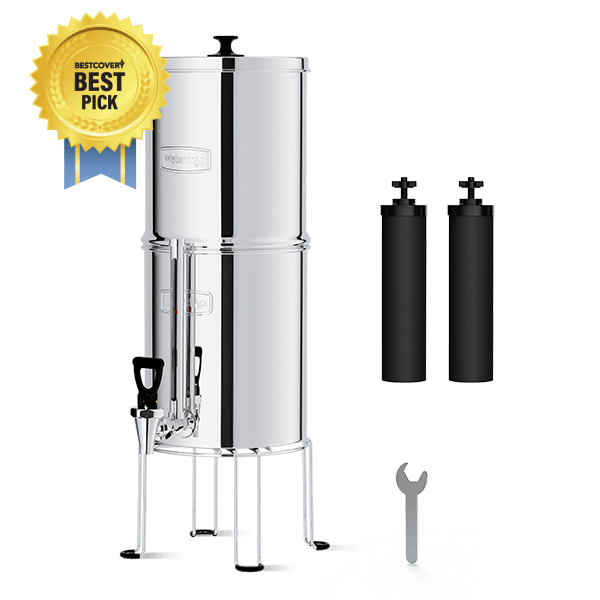 Waterdrop 2.25-gallon King Tank Gravity Water Filter System, With Stand