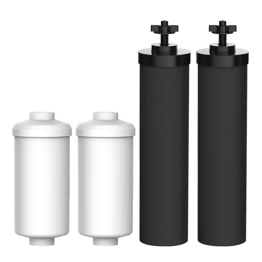 Black Elements & Fluoride Filters Replacement for Waterdrop King Tank Systems and Other Gravity-fed Filtration Systems 7990