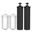 Filtres à éléments noirs et fluorure de remplacement pour les systèmes de réservoirs Waterdrop King et autres systèmes de filtration par gravité 7990 