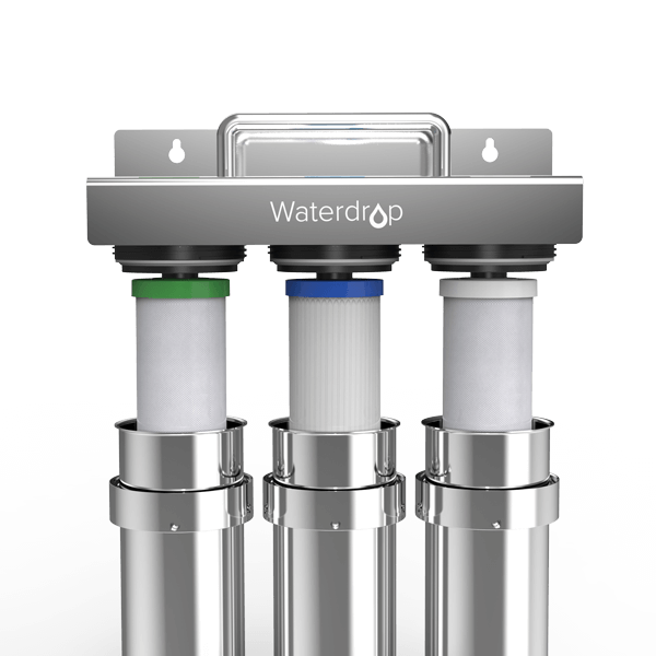 Système de filtration d'eau en acier inoxydable à 3 étapes sous évier Waterdrop TST-UF 